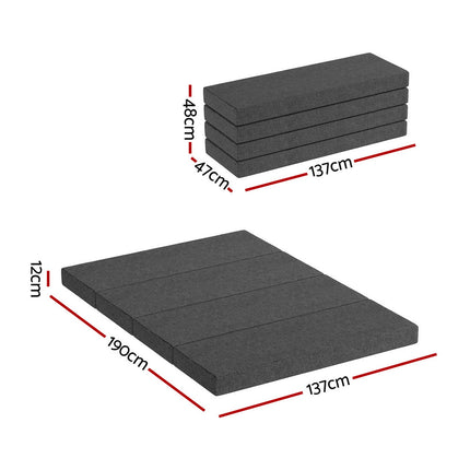 Giselle Bedding Foldable Mattress Folding Foam Mattresses Portable Mat Double