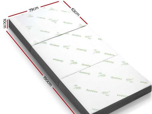 Giselle Bedding Foldable Mattress Folding Foam Single Bamboo