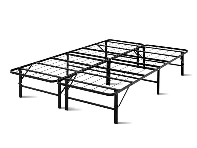 Artiss Folding Bed Frame Metal Base - Double