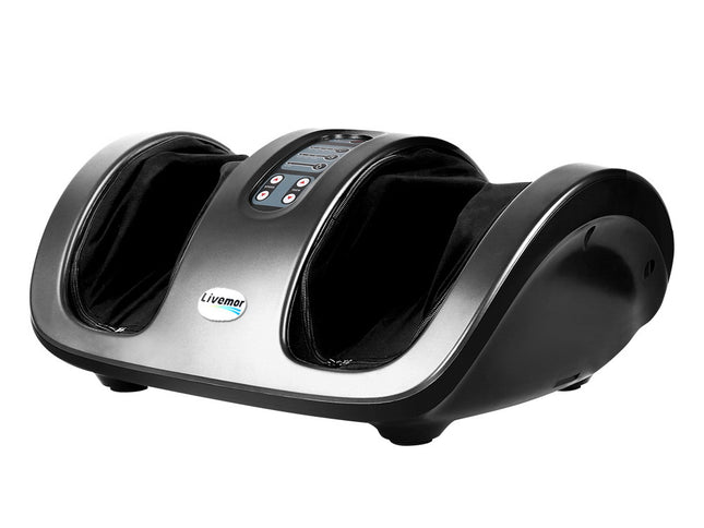 Livemor Foot Massager Shiatsu Massagers Electric Roller Kneading Calf Leg Grey
