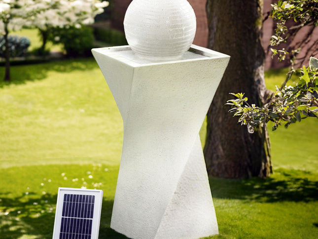 Gardeon Solar Fountain Water Feature Bird Bath Outdoor Garden LED Lights Ball 85CM