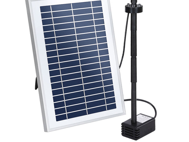 Gardeon Solar Pond Pump Submersible Water Fountain with Battery LED Lights 4.4FT