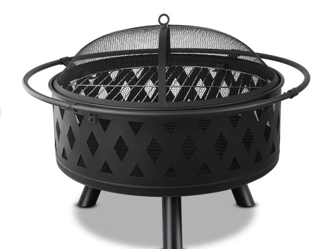 Grillz Fire Pit BBQ Grill 82cm