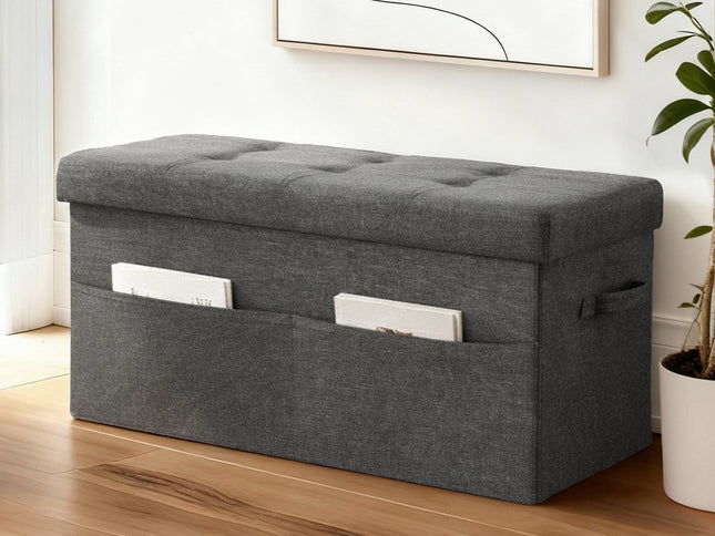 Artiss Storage Ottoman Foot Stool Rest Foldable