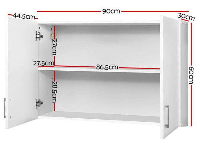 Cefito Bathroom Storage Cabinets 900mm Wall Mounted Medicine Cabinet Cupboard