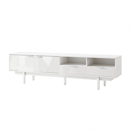 Artiss TV Unit Entertainment Unit Storage Cabinet Drawer 200cm White