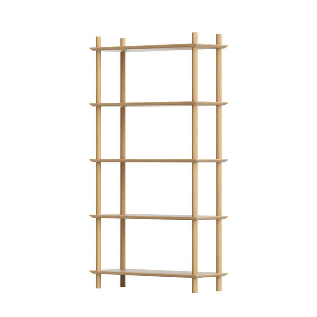 Artiss Bookshelf 5 Tiers Bookcase Display Shelves Wooden Storage Stand Rack Pine