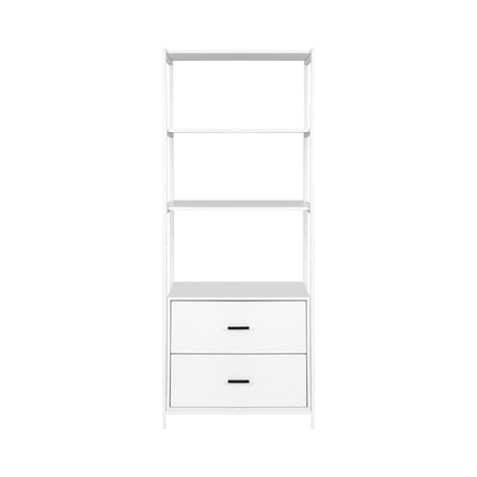 Artiss Bookshelf Display Shelf 2 Drawers 152CM White