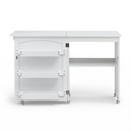 Artiss Folding Sewing Table Sewing Machine Desk Multi-functional Rolling Work Table Craft Station