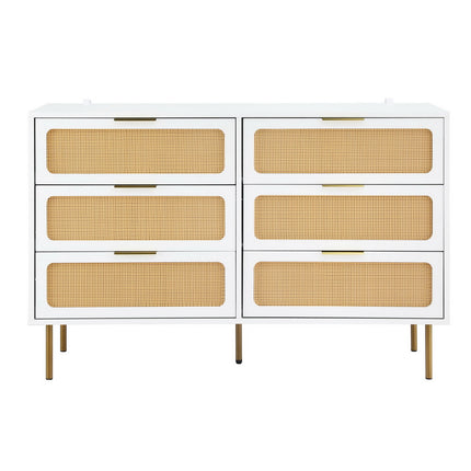 Artiss Chest of 6 Drawers Lowboy Cabinet White