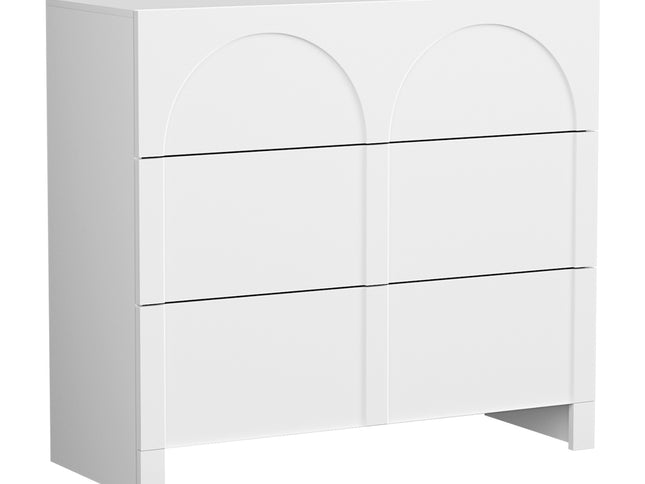 Artiss 3 Chest of Drawers Lowboy Dresser Cabinet White