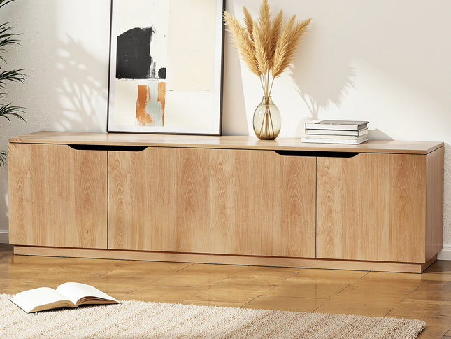 Artiss TV Unit Entertainment Unit Storage Cabinet 180cm Pine