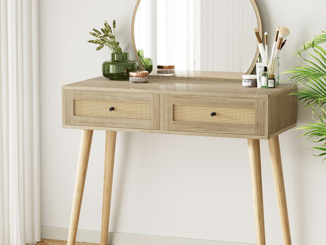 Artiss Dressing Table Set Rattan Frances