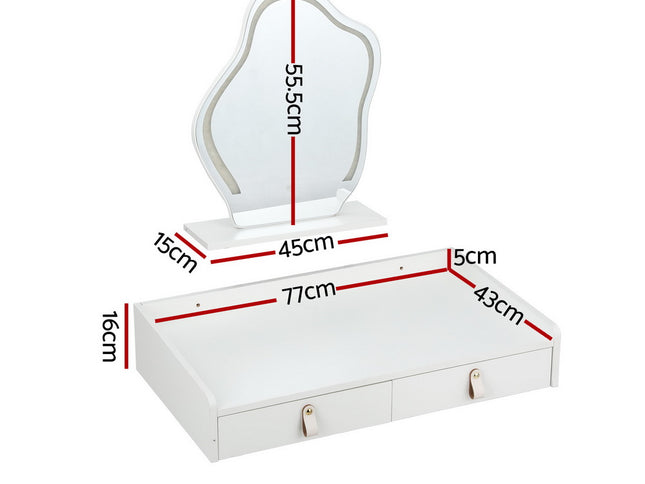 Artiss Dressing Table Floating LED White Daphne