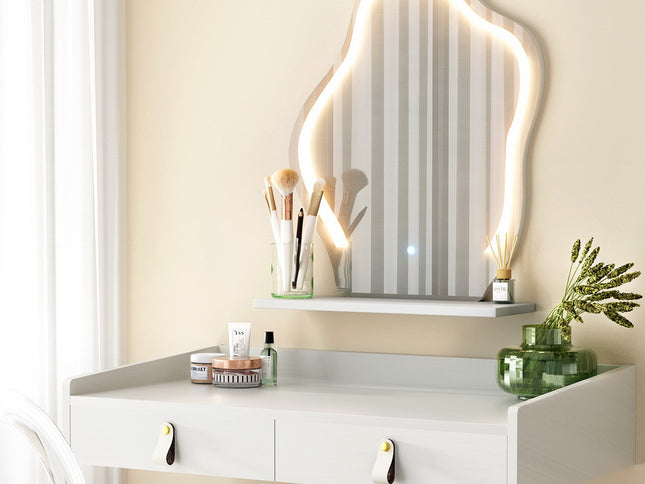 Artiss Dressing Table Floating LED White Daphne