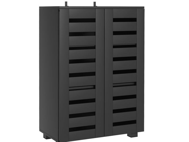 Artiss Shoe Rack Storage Cabinet 20 Pairs 5-tier Black Alster