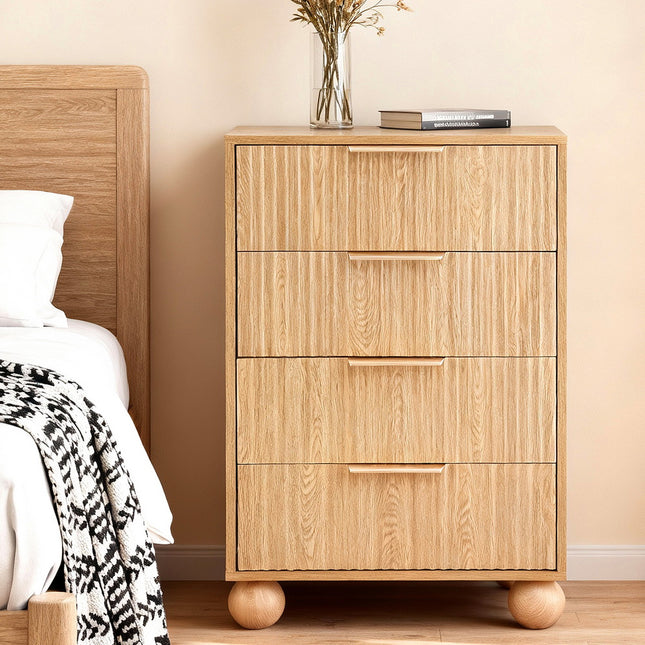 Artiss 4 Chest of Drawers Dresser Tallboy Pine