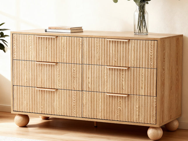 Artiss 6 Chest of Drawers Dresser Tallboy Pine