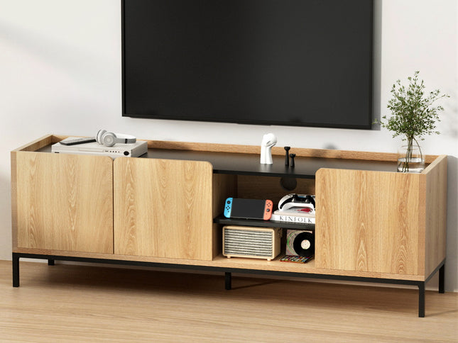 Artiss TV Unit Entertainment Unit Storage Cabinet Shelf 160cm Pine