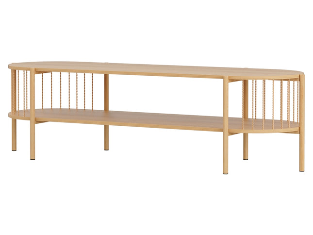 Artiss TV Unit Entertainment Unit Storage Shelf 148cm Pine