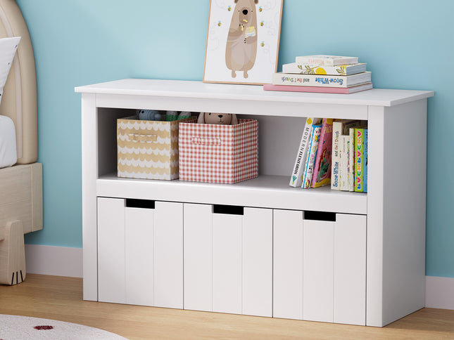 Keezi Kids Bookshelf 3 Drawers Storage Children Bookcase Toy Organiser Display