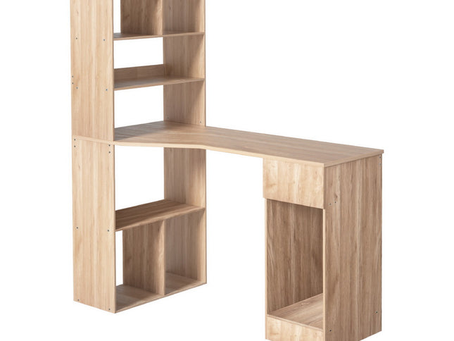 Artiss Computer Desk Bookshelf Drawer Cabinet Oak 120CM