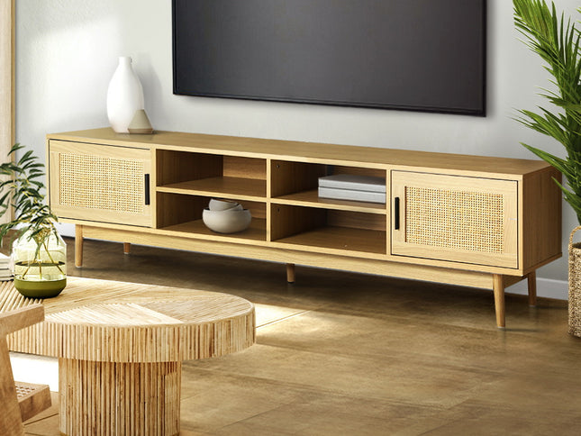 Artiss TV Cabinet Entertainment Unit 180cm Rattan Cole