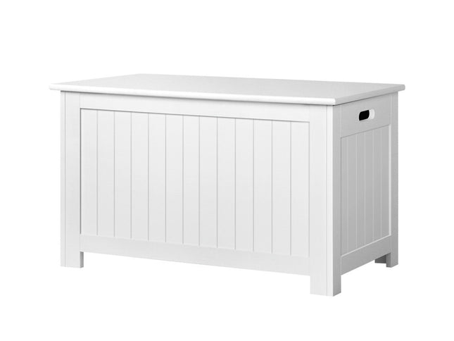 Keezi Kids Toy Box Chest Storage Blanket Children Clothes Room Organiser White
