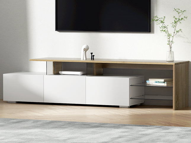 Artiss TV Cabinet Entertainment Unit 180cm Wood White James