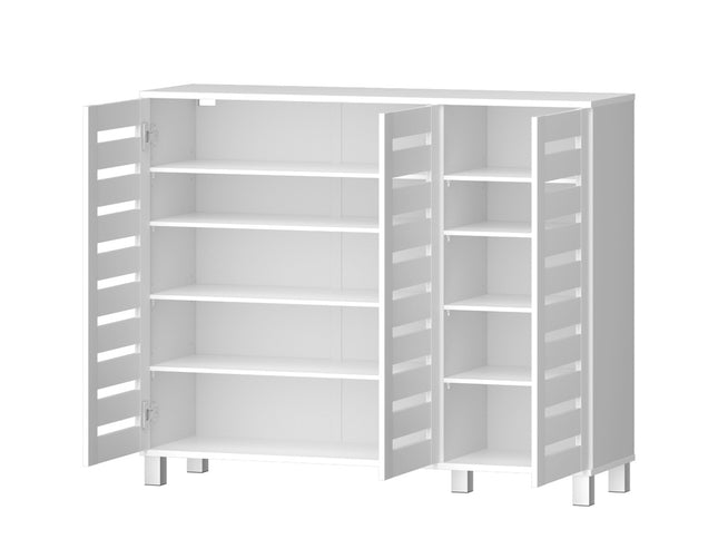 Artiss Shoe Rack Cabinet 30 Pairs Adjustable Shelf White