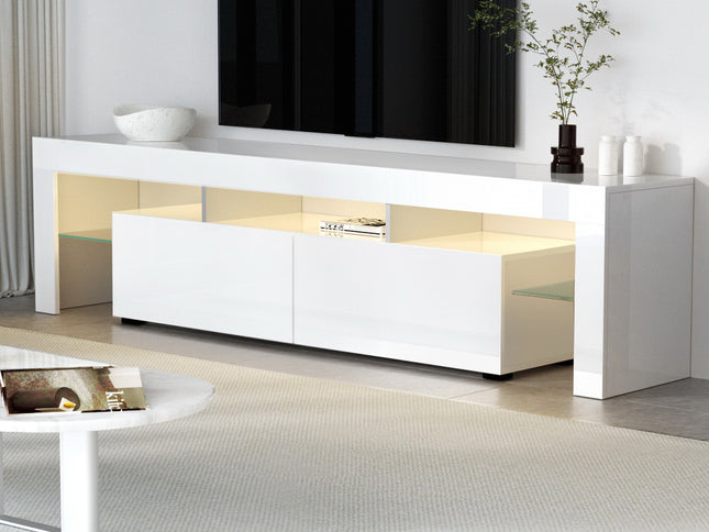 Artiss Entertainment Unit TV Cabinet LED 189cm White Elo