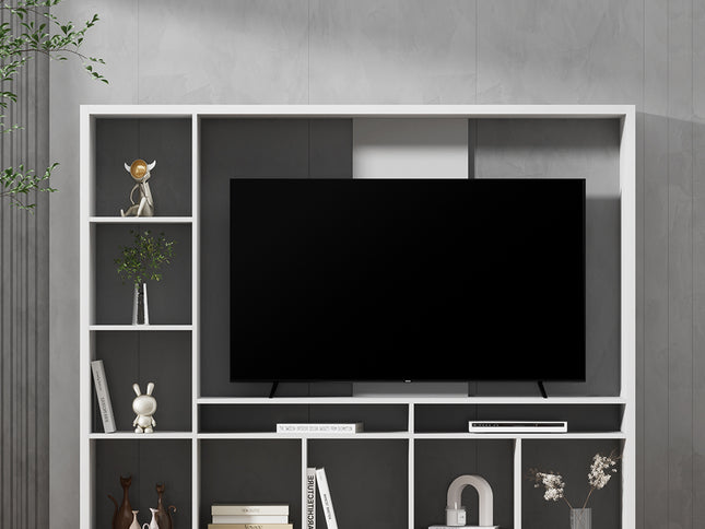 Artiss Entertainment Center Unit TV Stand TV Cabinet Open Shelves 183CM White