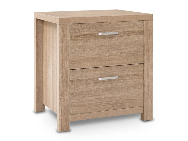 Artiss Bedside Table 2 Drawers - MAXI Pine