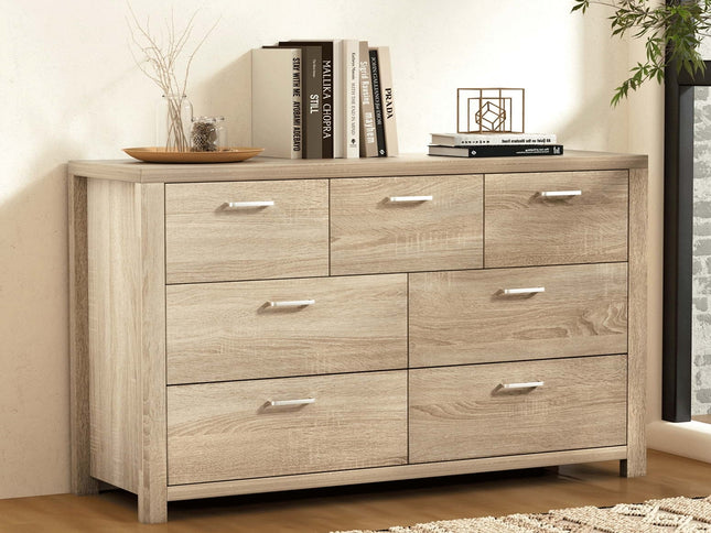 Artiss 7 Chest of Drawers - MAXI Pine