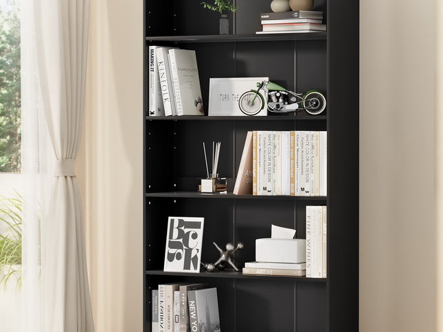 Artiss Bookshelf 5 Tiers ANTON Black