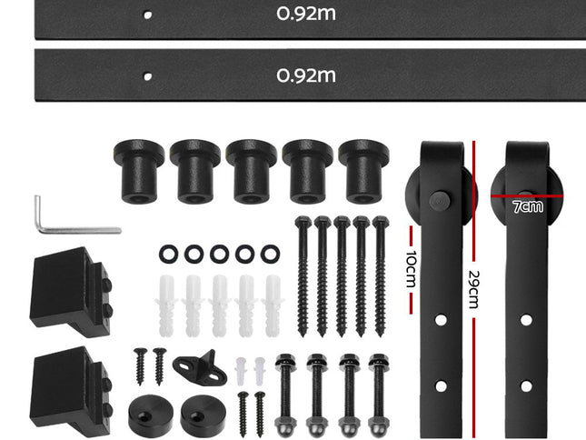 Cefito Sliding Barn Door Hardware Track Set 1.83m