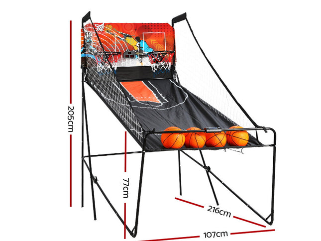 Basketball Arcade Game Electronic Scorer 8 Games Double Shoot Black