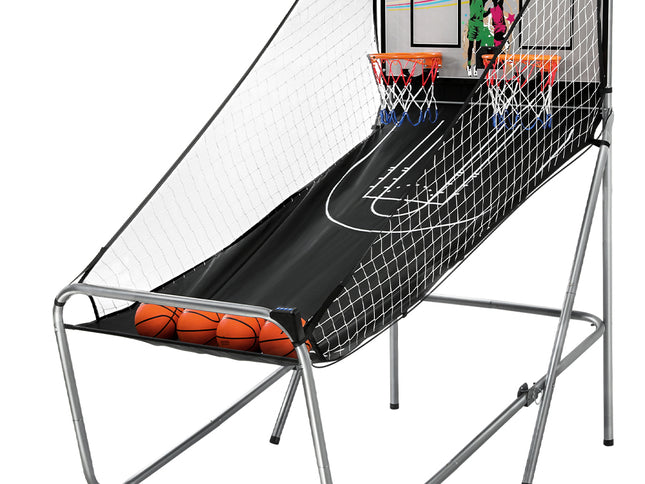 Basketball Arcade Game Electronic Scorer 8 Games Double Shoot Grey