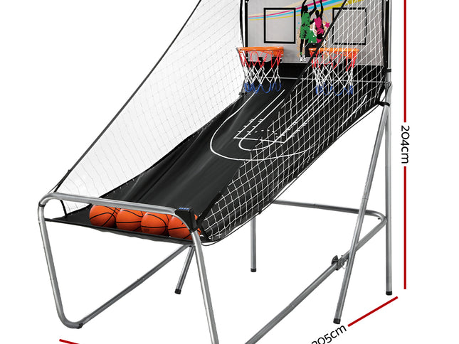 Basketball Arcade Game Electronic Scorer 8 Games Double Shoot Grey