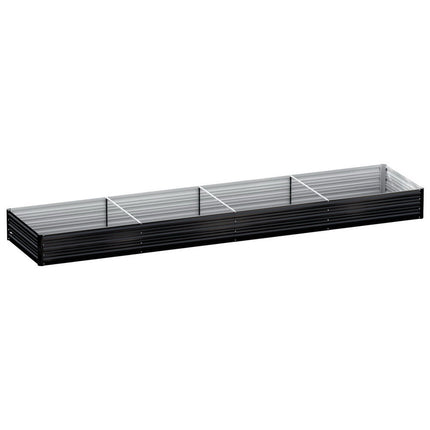 Green Fingers Raised Garden Bed 2 Pcs 210x90cm Planter Box Container Galvanised Metal Outdoor