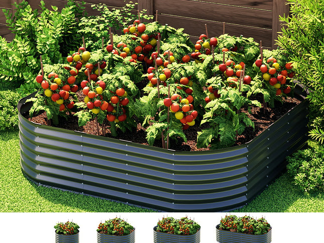 Green Fingers Garden Bed 9 In 1 Modular Planter Box Raised Container Galvanised