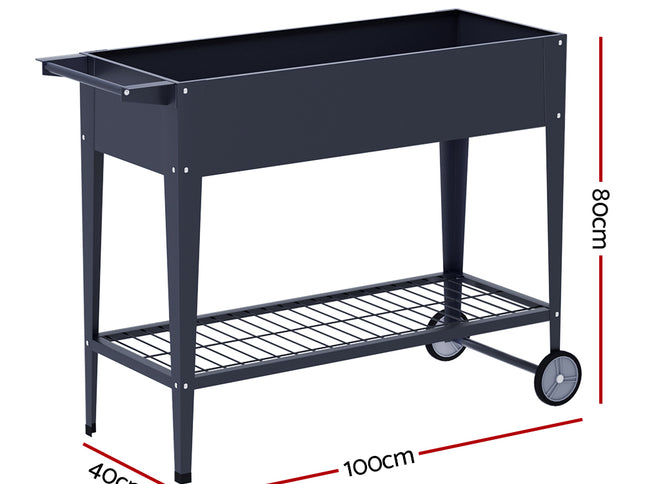 Green Fingers Garden Bed Elevated 100X40X80cm Planter Box Raised Container Herb