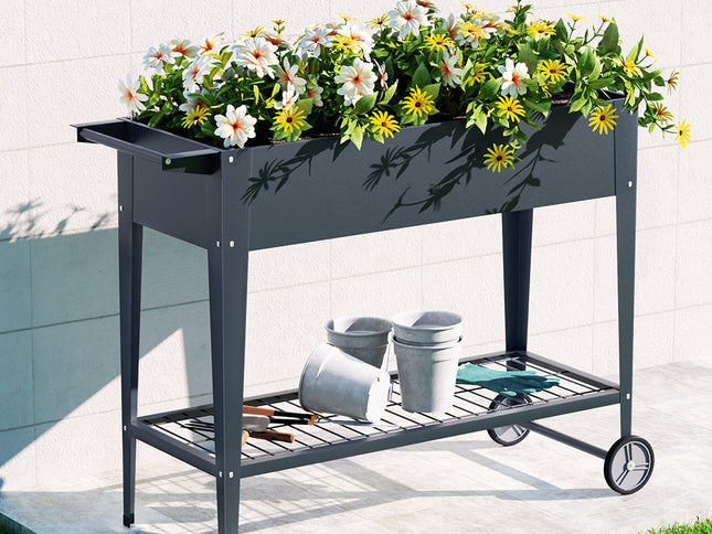 Green Fingers Garden Bed Elevated 100X40X80cm Planter Box Raised Container Herb