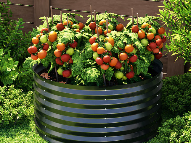 Green Fingers Garden Bed 90X45cm Planter Box Raised Container Galvanised Steel
