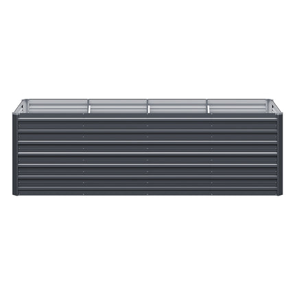 Green Fingers Garden Bed 320x80x77cm Planter Box Raised Container Galvanised Herb