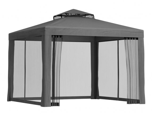 Instahut Gazebo Marquee 3m Outdoor Event Tent Camping Party Mesh Wall Canopy Grey