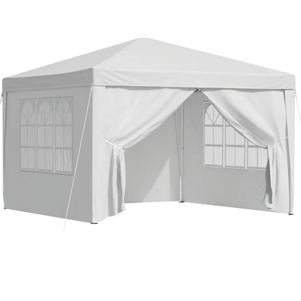 Instahut Gazebo 3x3 Pop Up Marquee Folding Tent Wedding Gazebos Camping Outdoor Canopy White