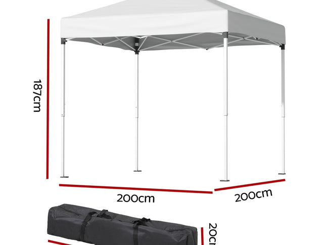 Instahut Gazebo 2x2m Outdoor Patio Garden Marquee Shade White