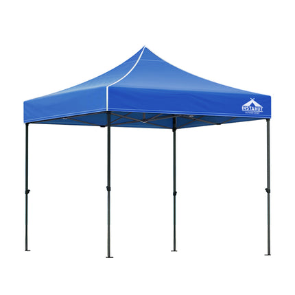 Instahut Gazebo Pop Up Marquee 3x3 Folding Tent Outdoor Camping 500D Oxford Blue
