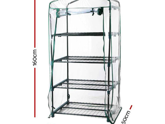 Green Fingers Greenhouse 4 Tiers Mini Green House Garden Bed Planter Box 1.6x0.7x0.5M